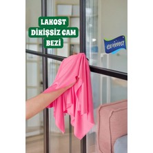 Evima Lakost Cam Bezi 40X50 cm | Dikişsiz, Iz Bırakmaz, Mikrofiber Cam Temizlik Bezi