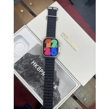 Teknoparkx Gümüş Kasa ve Siyah Titanyum Kordonlu, Nabız ve Uyku Takibi Özellikli Akıllı Saat TKNPX-4342