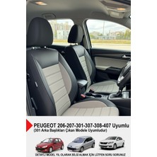 Gm Design Speed Serisi Pike Kumaş Oto Koltuk Kılıfı - (Peugeot 206-207-208-306-307-407- Uyumlu)