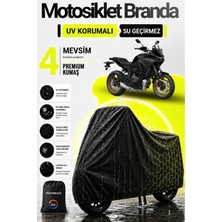 Motobros Motosiklet Branda Yamaha Tracer Siyah Su Geçirmez ve Dayanıklı (En Kalın) Kumaş Ömürlük Kullanım