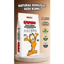 Garfield Kokusuz Natural Topaklaşan Süper Premium Bentonit Kedi Kumu 20 Lt