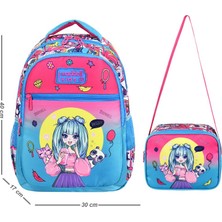 Waddell Anime Kız Desenli Lisanslı İlkokul Çantası Beslenme Çantalı 24303