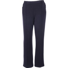 Tolga Saraçoglu Tolga Saraçoğlu Kadın Dikiş Detaylı Normal Kesim Polyester Pantolon 25KTS30307
