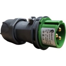 TP Elektrik Tp Electric 3124-301-1100-4H 3X32A Cee Norm Düz Fiş Vidalı IP44