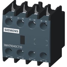 Siemens Sinoplus 3MH7904-0CT10 Yardımcı Kontak Boy 0, 1, 2, 3, 4, 4nk , Önden