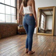 Levi's esnek kumaş Mile High Super Skinny Jean Pantolon-0235
