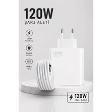 Elif Asya Ceyiz Tekstil Turbo Hızlı Şarj Destekli 120W Usb-C Şarj Seti