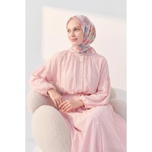 Silk Home Soft Eşarp Fleur Mavi Gri
