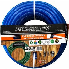 Palmarin Pvc Bahçe Hortumu, 25MT 1/2'' Bahçe Sulama Hortumu