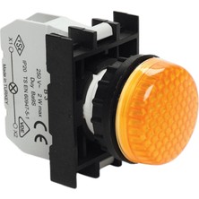 Emas B0S0XS B Serisi Plastik Led'li 100-230V Ac Sarı 22 mm Sinyal
