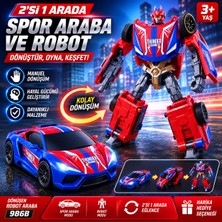 Trust Store Dönüşen Robot Araba 2\'si 1 Arada Spor Araba ve Robot Oyuncak Manuel Dönüşüm