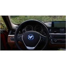 İdeal Aksesuar Bmw Uyumlu Mavi Direksiyon Airbag Çerçevesi Steering Frame Logo Arma Çerçevesi