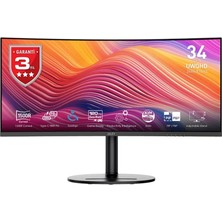 MSI Msı 34" Va Modern MD342CQPW 1ms 120HZ Hdmı-Dp Ev Ofis Monitörü 3440X1440