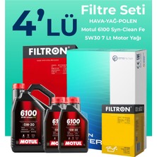 Filtron  Dodge Nitro 2.8 Dizel Filtre Bakım Seti Motul Motor Yağlı (2007-2012) 4 Lü