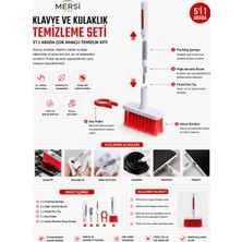 Mersi Shop Klavye ve Kulaklık Temizleme Seti – 5'i 1 Arada Çok Amaçlı Temizlik Kiti