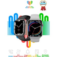 Gees Global Akıllı Saat, 1.95 Inç Ekran, Nabız ve Uyku Takibi, Gps ve Suya Dayanıklı, Gümüş ve Siyah