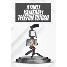 Elif Asya Ceyiz Tekstil Telefon Tutucu Mikrofonlu Işıklı Youtuber Video Kayıt