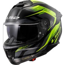 Ls2 Stream 2 Fury Mat Siyah-Gri-Neon Sarı Kask