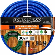 Palmarin Pvc Bahçe Hortumu, 30MT 1/2'' Bahçe Sulama Hortumu