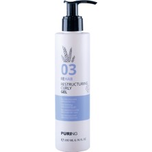 PURING 03 Rehab Kıvırcık Saçlar Için Ipek&buğday Proteinli Bukle Belirginleştirici Saç Jölesi 200ML