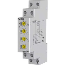 Entes M4982 GKRC-30F Trifaze Gerilim Koruma Rölesi 230VAC Dın I Seçilebilir Aşırı/düşük Gerilim Algılamalı