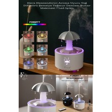 Gees Global Dekoratif Şemsiye Tasarımlı Soğuk Buhar Aroma Difüzörü ve Hava Nemlendirici, 7 Renkli LED Iş