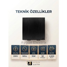 Aygün Elektrik GÜÇTAY 10 cm Dekoratif Banyo Tuvalet Aspiratörü