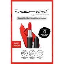 MACximal Silky Matte Lipstick Nemlendirme Etkili Yoğun Renk Sağlayan Ruj - Lady Danger