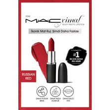 MACximal Silky Matte Ruj - Russian Red  Nemlendirme Etkili Yoğun Renkli Mat Dudak Makyaj Ürünü