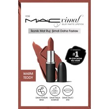 MACximal Silky Matte Lipstick Warm Teddy  Nemlendirme Etkili Mat Ruj Yoğun Renkli Nude 8 Saat Kalıcı
