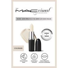 MACximal Sleek Satin Lipstick İkonik Saten Bitişli Ruj-COLORLESS 3.5GM