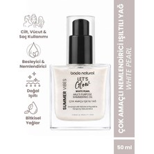 Bade Natural Nemlendirici Işıltılı White Pearl Çok Amaçlı Vücut Yağı 50 ml