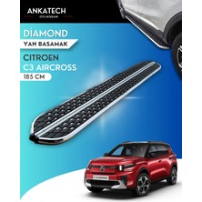 Ankatech Citroen C3 Aircross 2 Diamond Krom Yan Basamak 185 cm 2024 Üzeri