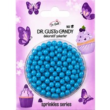 Dr. Gusto 4 mm Candy Mavi Boncuk Pasta Süsleme Şekeri