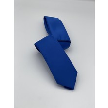 Fitmens Erkek Kravat Mendil Seti FS-001866 - Saks Mavi