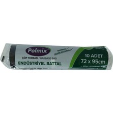 Solmazlar Online Çöp Torbası Battal Boy 72X95CM 400GR 64MIKRON 70LT Siyah Rulo 10 Adet