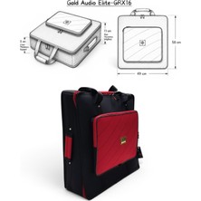Gold Audio ELITE-GRX16 Mikser Için Uyumlu Profesyonel Soft Case Taşıma Çantası Kırmızı
