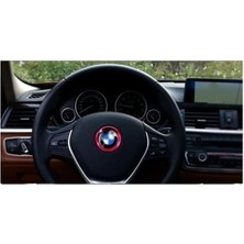 İdeal Aksesuar Bmw Uyumlu Kırmızı Direksiyon Airbag Çerçevesi Steering Frame Logo Arma Çerçevesi
