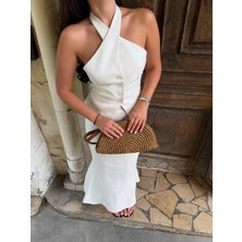Tandi Bags Bonell Hasır Clutch Çanta