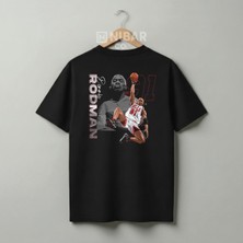 Nubarco Özel Tasarım Feel Like Rodman Dennis Baskılı Unisex Premium Pamuklu Tişört