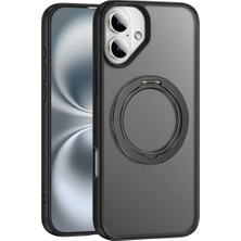 Yesido iPhone 16 Plus ile Uyumlu PC15 Razor Magneticsafe Standlı Kapak - Siyah