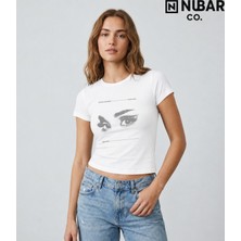 Nubarco Ariana Grande Tasarımlı %100 Pamuklu Unisex Yüksek Baskı Kaliteli Body Crop (Body Tee)