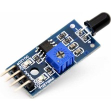 Devre Dünyası Kızılötesi Alev Sensörü Ateş Algılama Sensör Modülü Flame Sensör Dijital ve Analog Çıkışlı 4 Pin