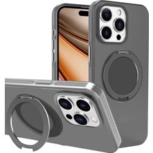 Yesido iPhone 16 Pro Max ile Uyumlu PC17 Roza Magneticsafe Standlı Kapak - Siyah