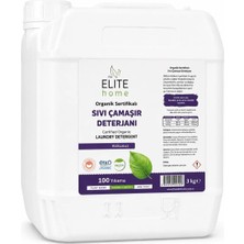 the Elite Home Organik ve Vegan Sertifikalı Sıvı Çamaşır Deterjanı 3 kg Kokusuz Hassas Kullanım