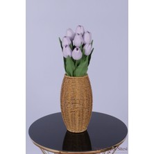 Yapay Çiçek Sitesi Prestige Yapay Lale Demeti 8'li Lila