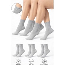 Ducks Socks Pamuk Kadın Lastiksiz Soket Dikişsiz Premium Çorap 3'lü Paket / Iz Bırakmaz / Sıkmayan Çorap