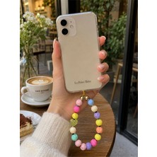 LES PETITES MAINS Iconic Pastel Kalpli Telefon Askısı, Boncuklu Telefon Charmı ve Çanta Aksesuarı
