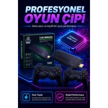Renklime 2.4g Kablosuz Gamepadli Mini Oyun Konsolu HDMI Destekli Retro Oyun Cihazı Seti