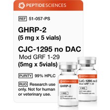 Peptide Sciences Ghrp-2 (5mg x 10), CJC-1295 No Dac (5mg x 10)